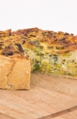 Quiche fondue de poireaux et brie de Meaux